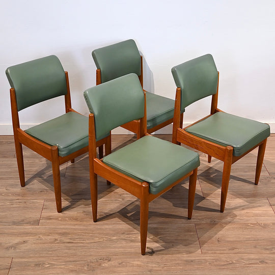 4x Mid Century Teak Chiswell Dining Chairs