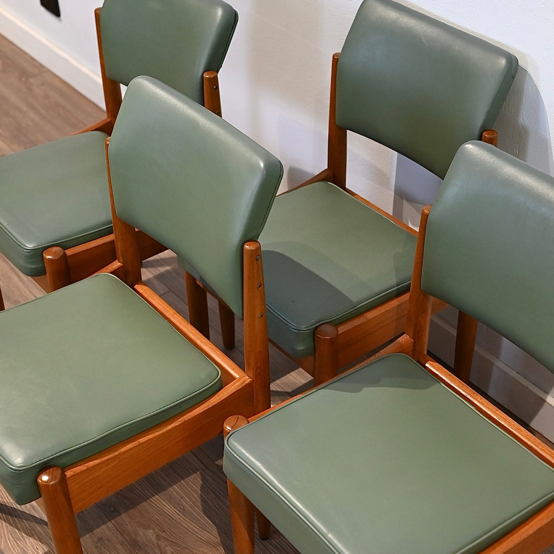 4x Mid Century Teak Chiswell Dining Chairs