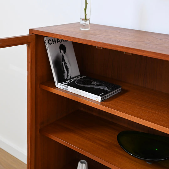 Mid Century Teak Sideboard Display Cabinet by Chiswell
