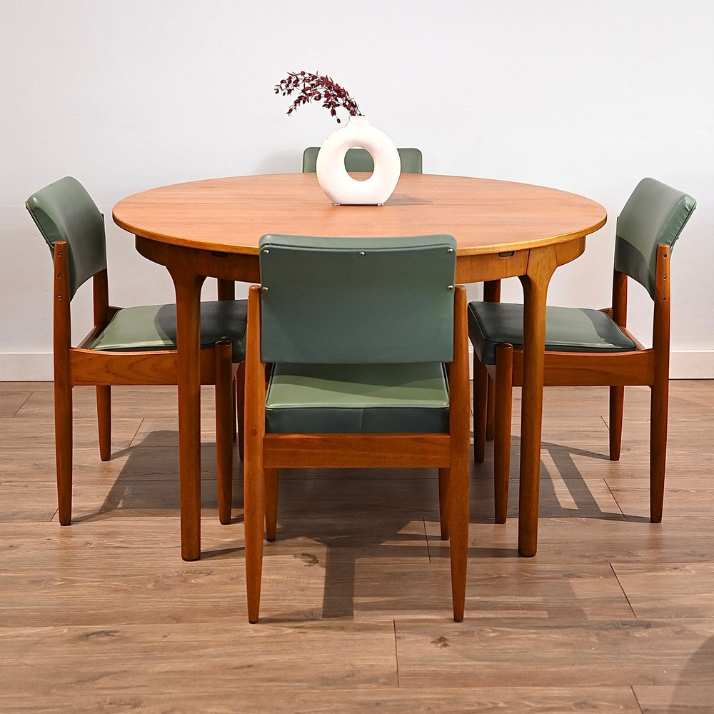 4x Mid Century Teak Chiswell Dining Chairs