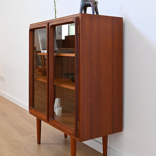 Mid Century Teak Sideboard Display Cabinet by Chiswell