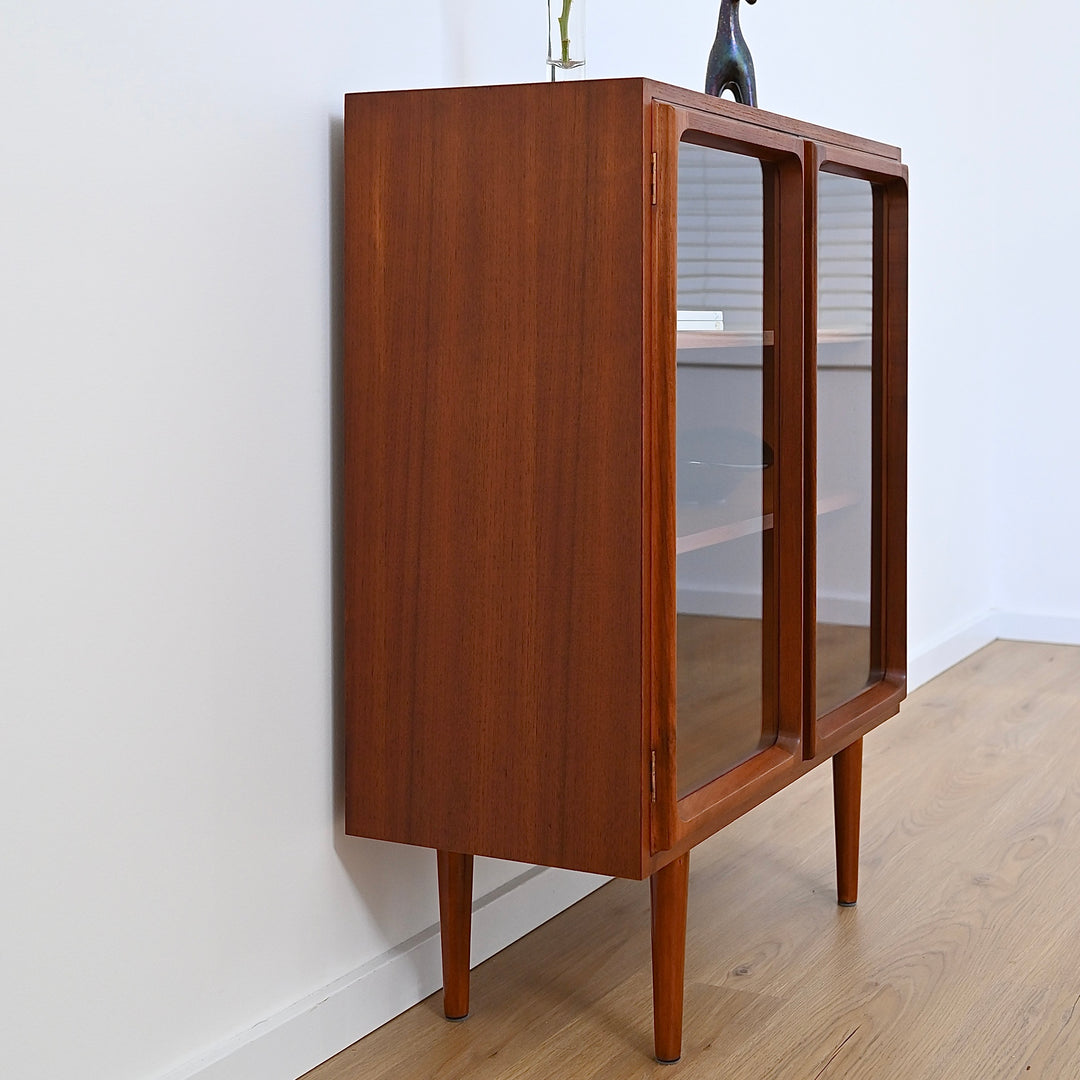 Mid Century Teak Sideboard Display Cabinet by Chiswell