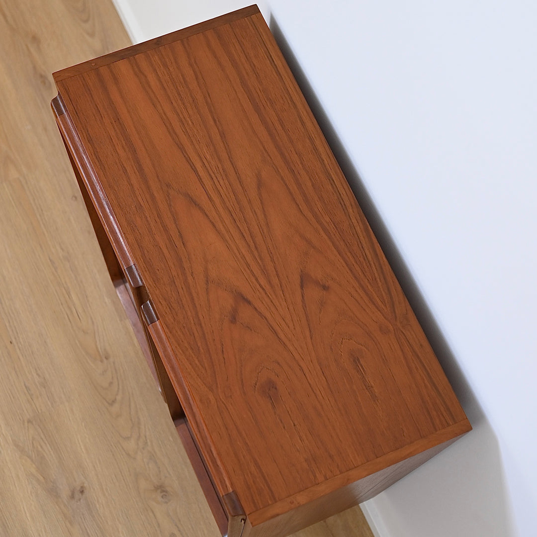 Mid Century Teak Sideboard Display Cabinet by Chiswell