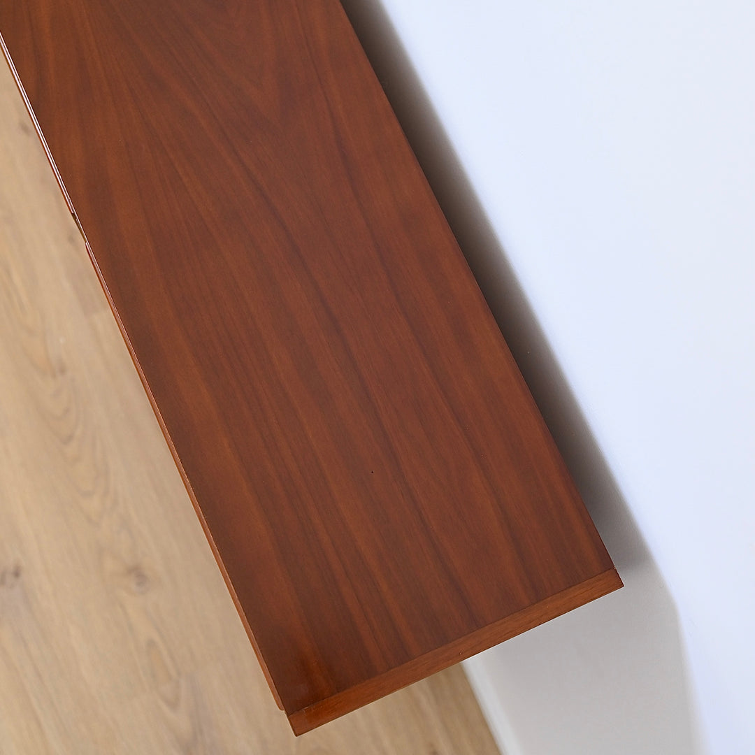 Parker Mid Century Walnut Sideboard Bookshelf Display Cabinet