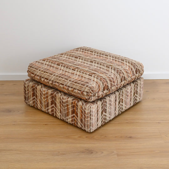 Mid Century Teak and Fabric Modular 'Checkers' Playpen Sofa