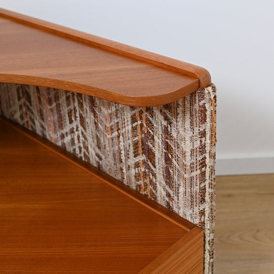 Mid Century Teak and Fabric Modular 'Checkers' Playpen Sofa