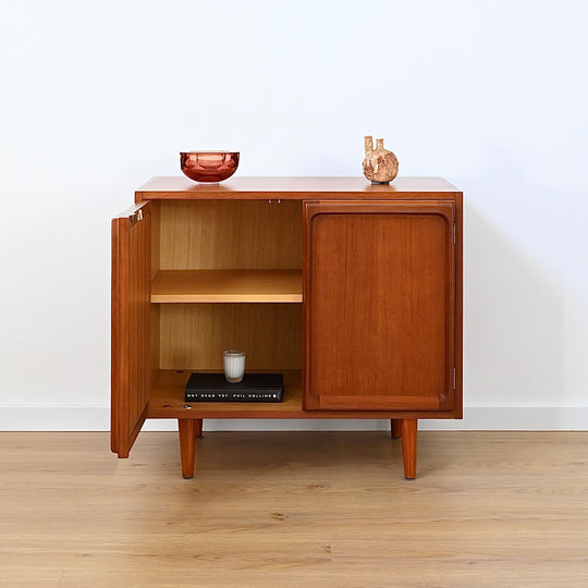 Mid Century Teak Sideboard LP Record Cabinet by Chiswell