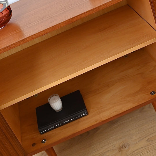 Mid Century Teak Sideboard LP Record Cabinet by Chiswell