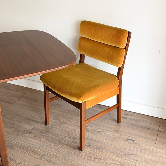 Mid Century Walnut Dining Setting - Table and Chairs