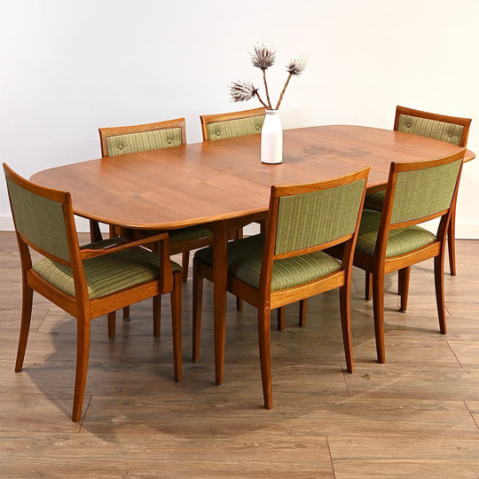 6x Parker Mid Century Teak Dining Chairs