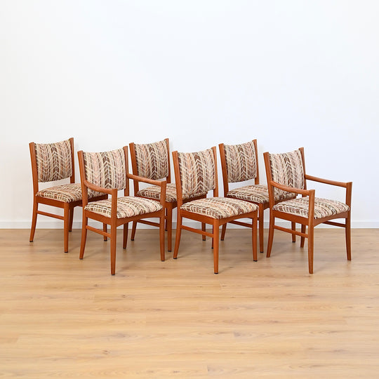 6x Mid Century Teak Dining Chairs by Chiswell