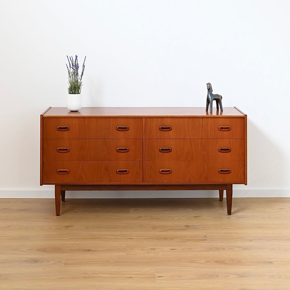 Parker Nordic Teak Dresser Drawers Low Boy