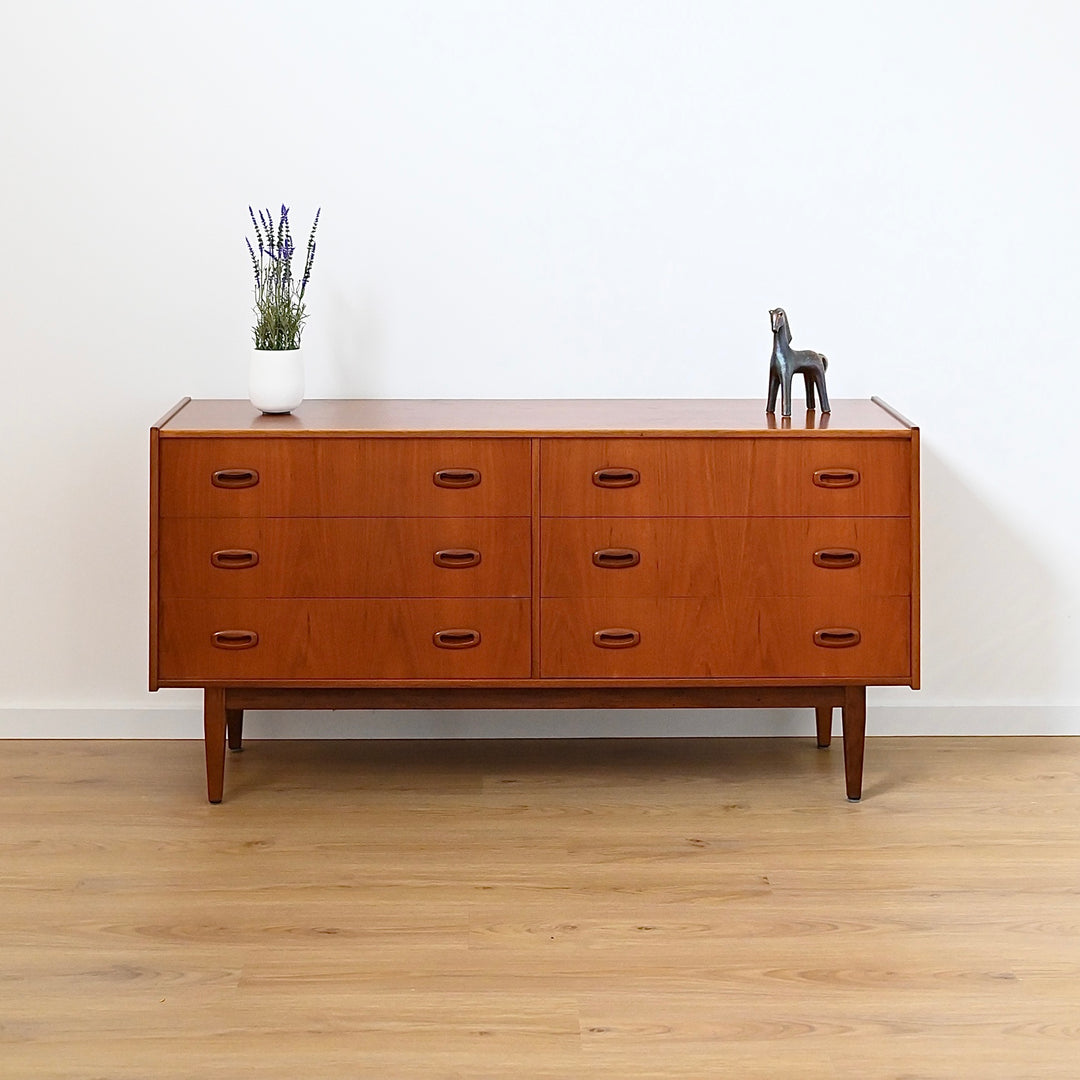 Parker Nordic Teak Dresser Drawers Low Boy