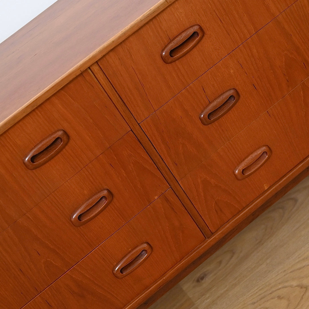 Parker Nordic Teak Dresser Drawers Low Boy