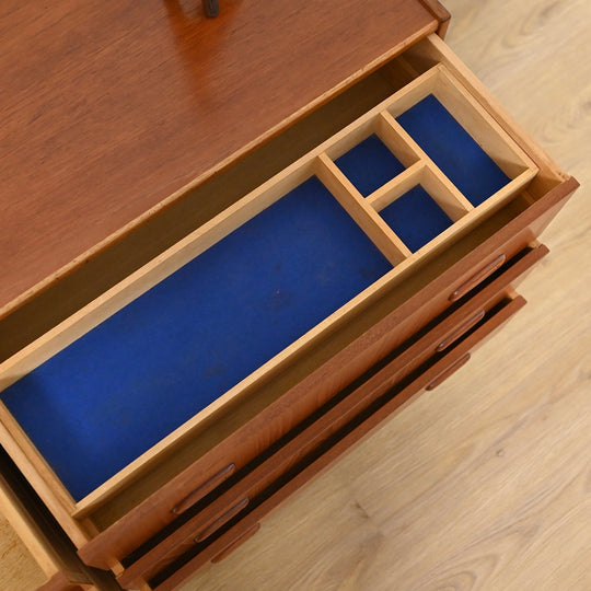 Parker Nordic Teak Dresser Drawers Low Boy