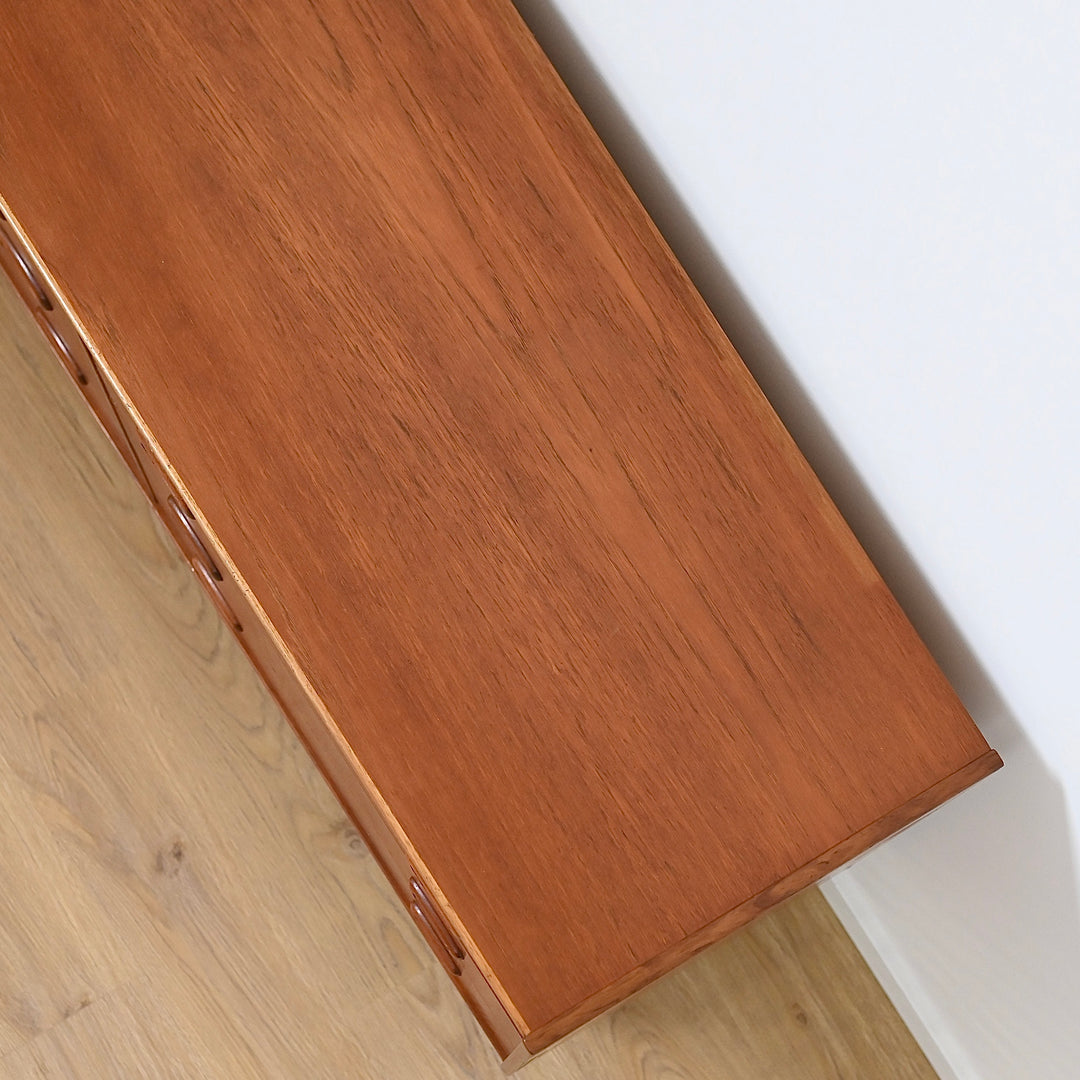 Parker Nordic Teak Dresser Drawers Low Boy