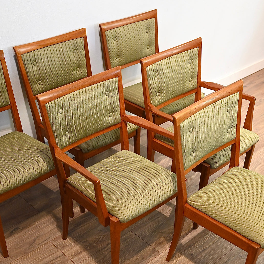 6x Parker Mid Century Teak Dining Chairs