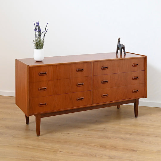 Parker Nordic Teak Dresser Drawers Low Boy