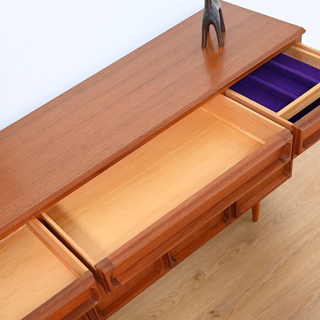 Mid Century Teak Sideboard Buffet by Chiswell