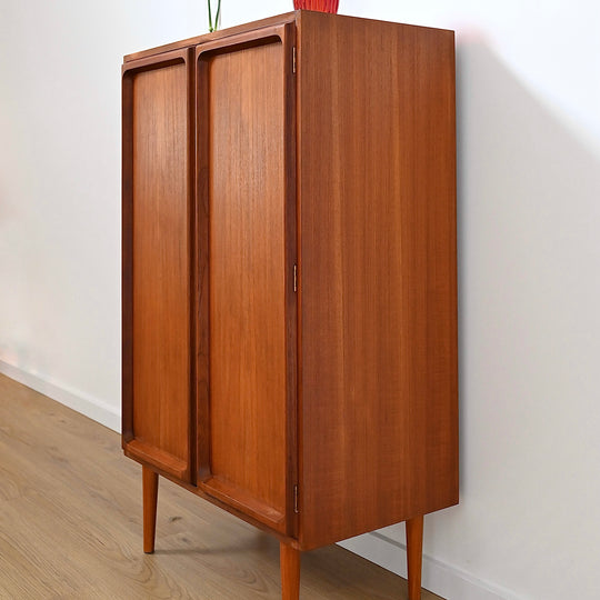 Mid Century Teak Sideboard Cabinet LP HIFI Cabinet by Chiswell