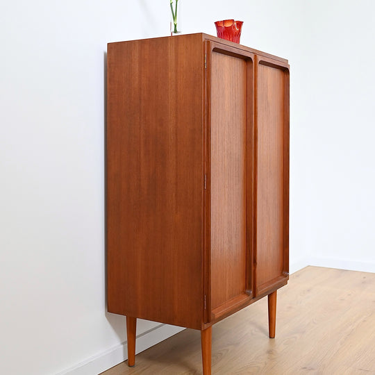 Mid Century Teak Sideboard Cabinet LP HIFI Cabinet by Chiswell