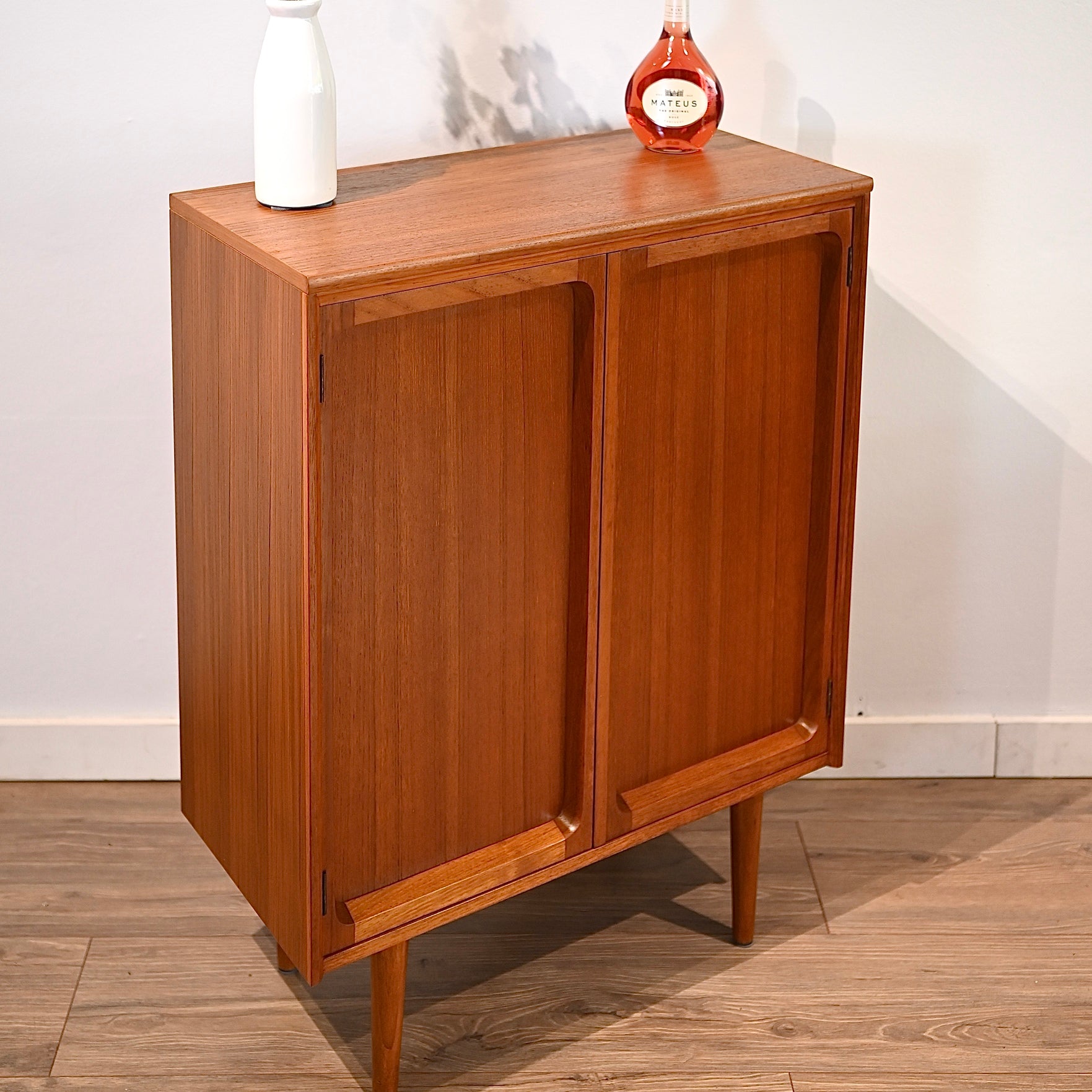 Mid Century Teak Sideboard Display Cabinet by Chiswell