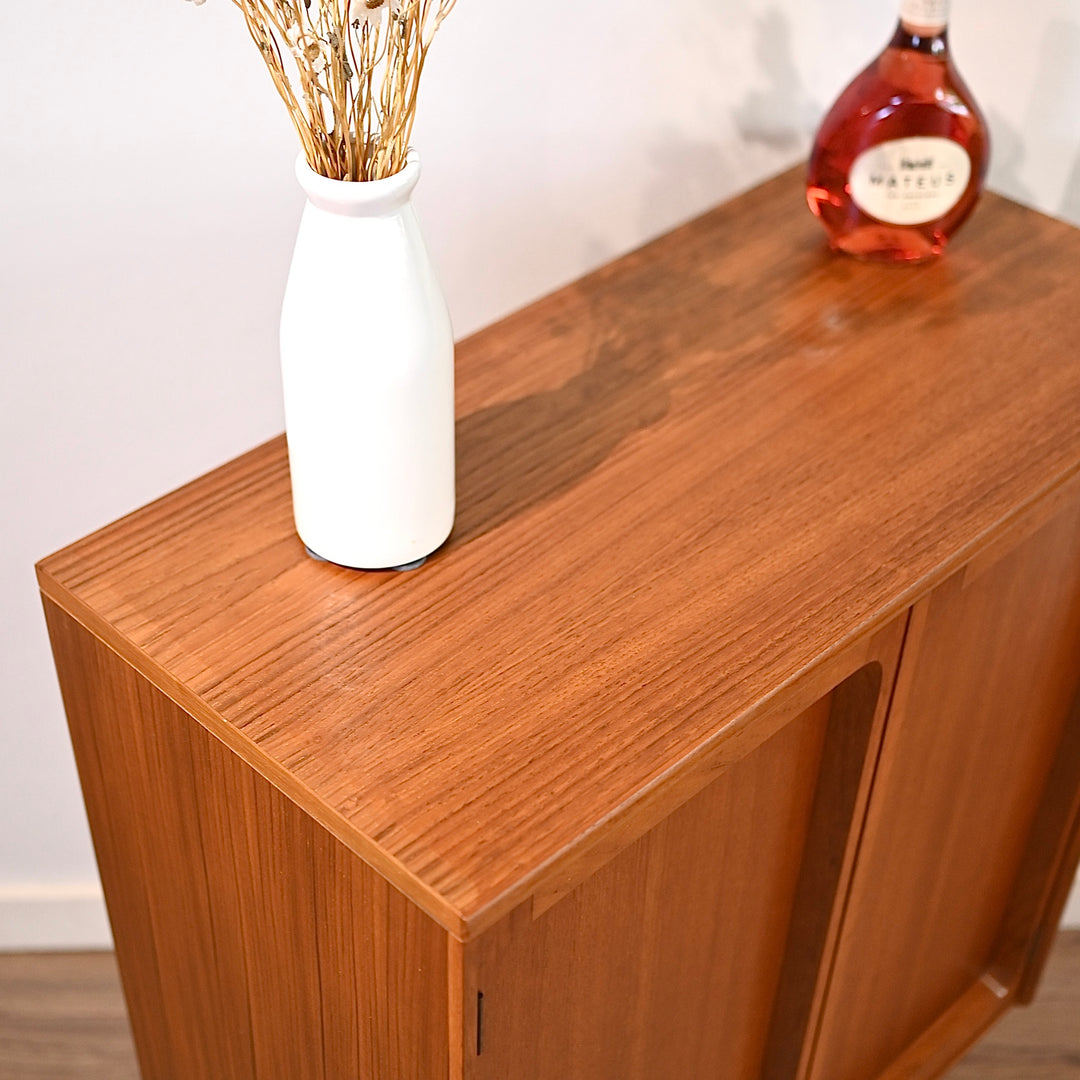 Mid Century Teak Sideboard Display Cabinet by Chiswell