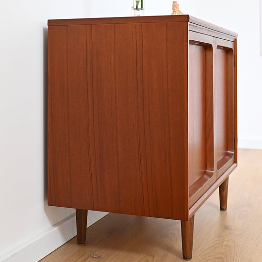 Mid Century Teak Sideboard LP Record Cabinet by Chiswell