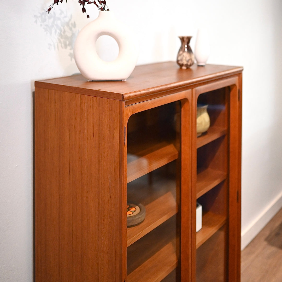 Mid Century Teak Sideboard Cabinet Bookcase Bar Cabinet Storage by Chiswell