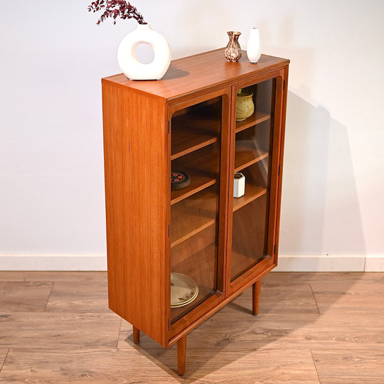 Mid Century Teak Sideboard Cabinet Bookcase Bar Cabinet Storage by Chiswell