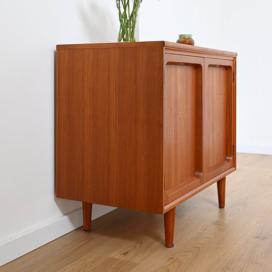 Mid Century Teak Sideboard LP Record Cabinet by Chiswell