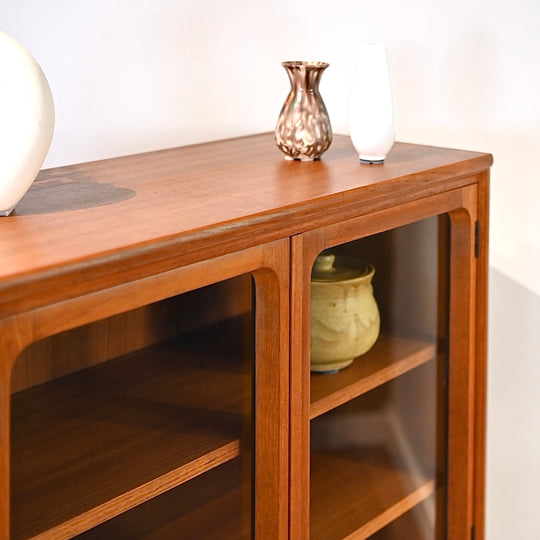 Mid Century Teak Sideboard Cabinet Bookcase Bar Cabinet Storage by Chiswell