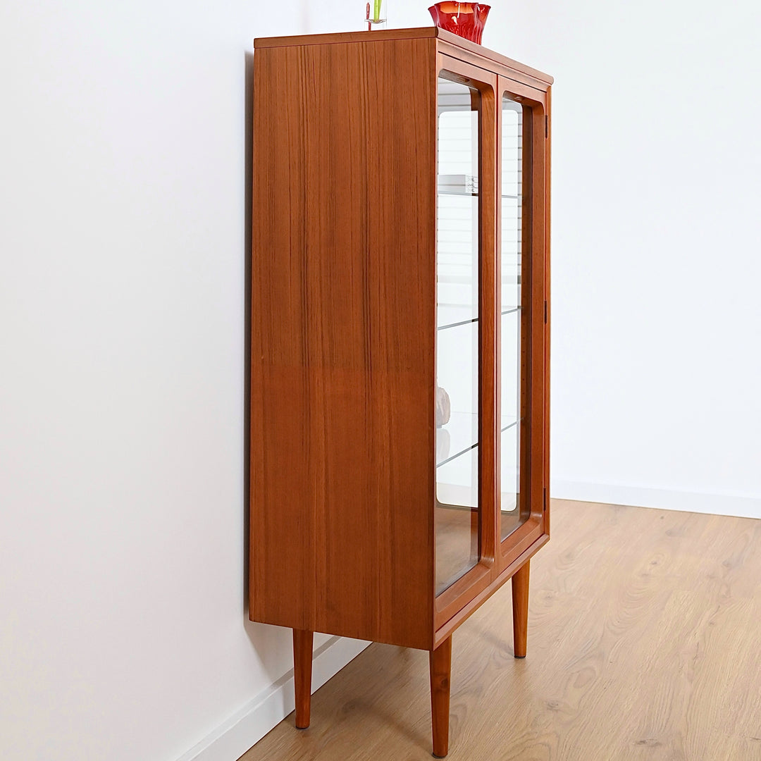 Mid Century Teak Sideboard Display Cabinet by Chiswell