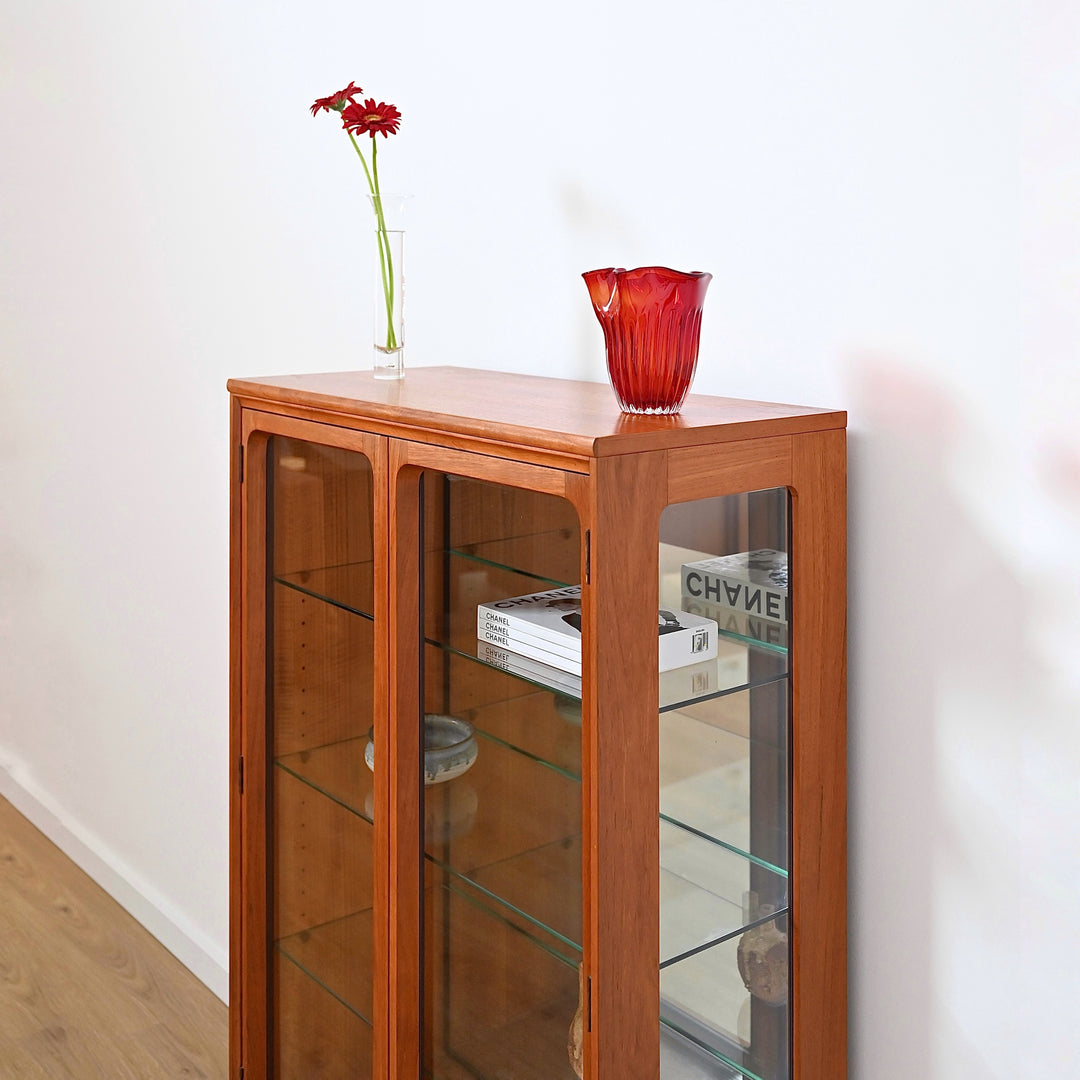Mid Century Teak Sideboard Display Cabinet by Chiswell