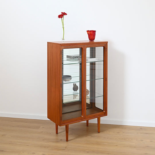 Mid Century Teak Sideboard Display Cabinet by Chiswell