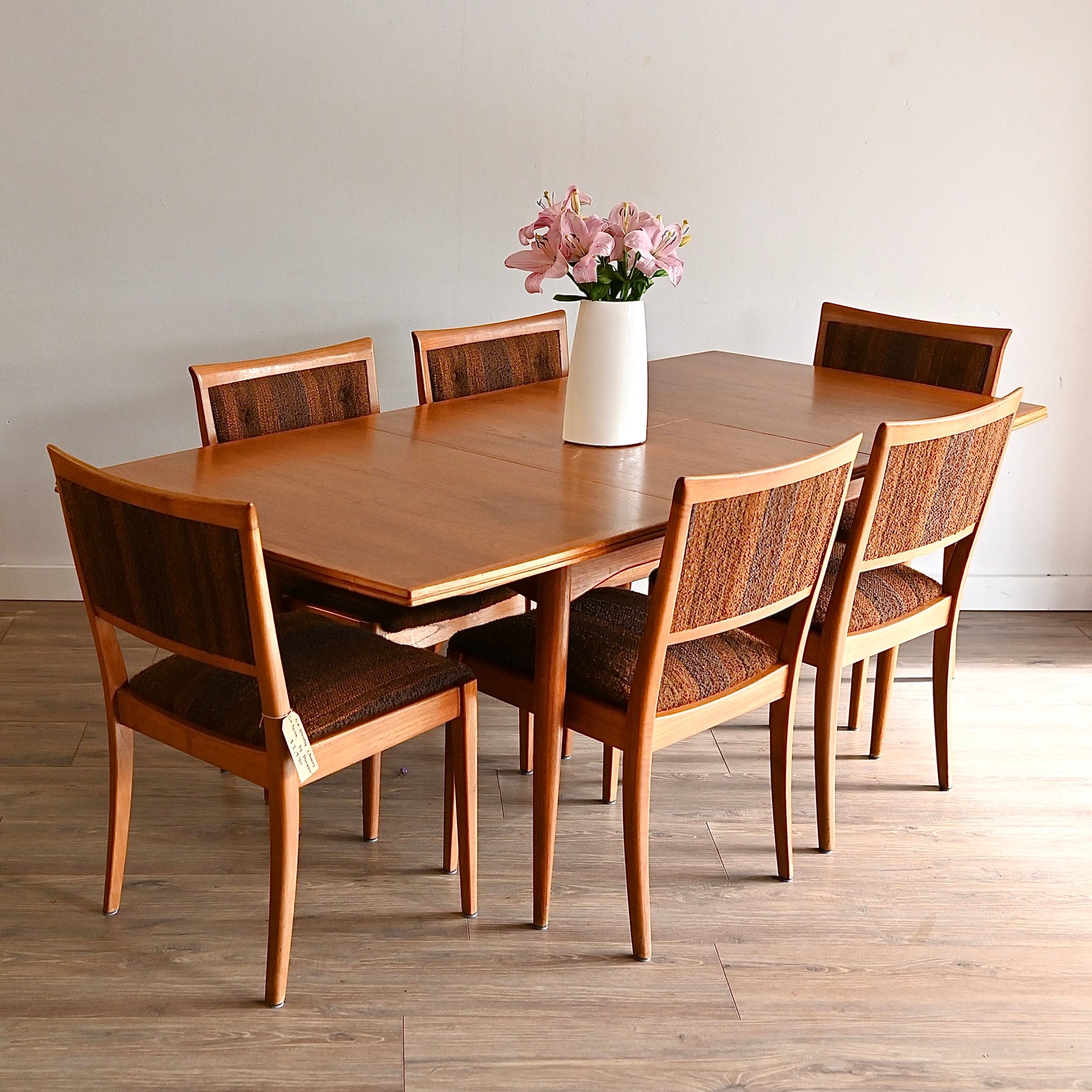 Parker Mid Century Teak Extendable Dining Table