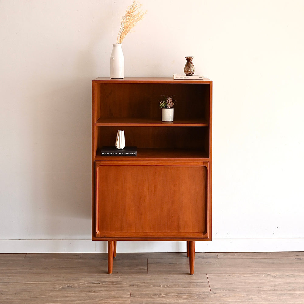 Mid Century Teak Sideboard Credenza Display Cabinet by Chiswell