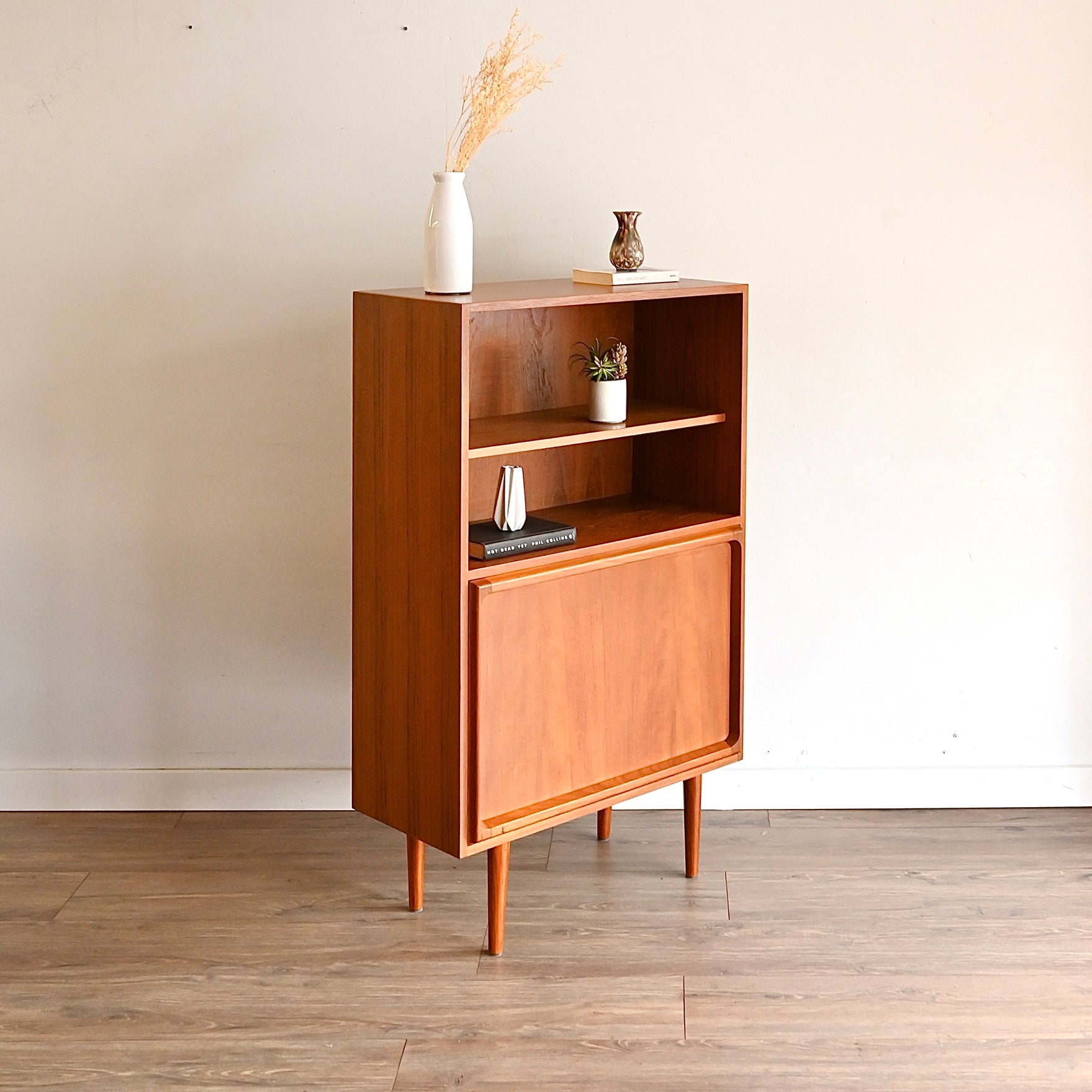 Mid Century Teak Sideboard Credenza Display Cabinet by Chiswell