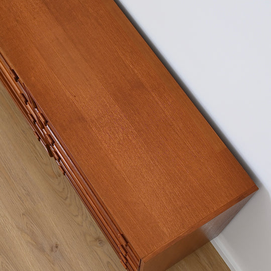 Parker Mid Century Teak Dresser Sideboard Drawers