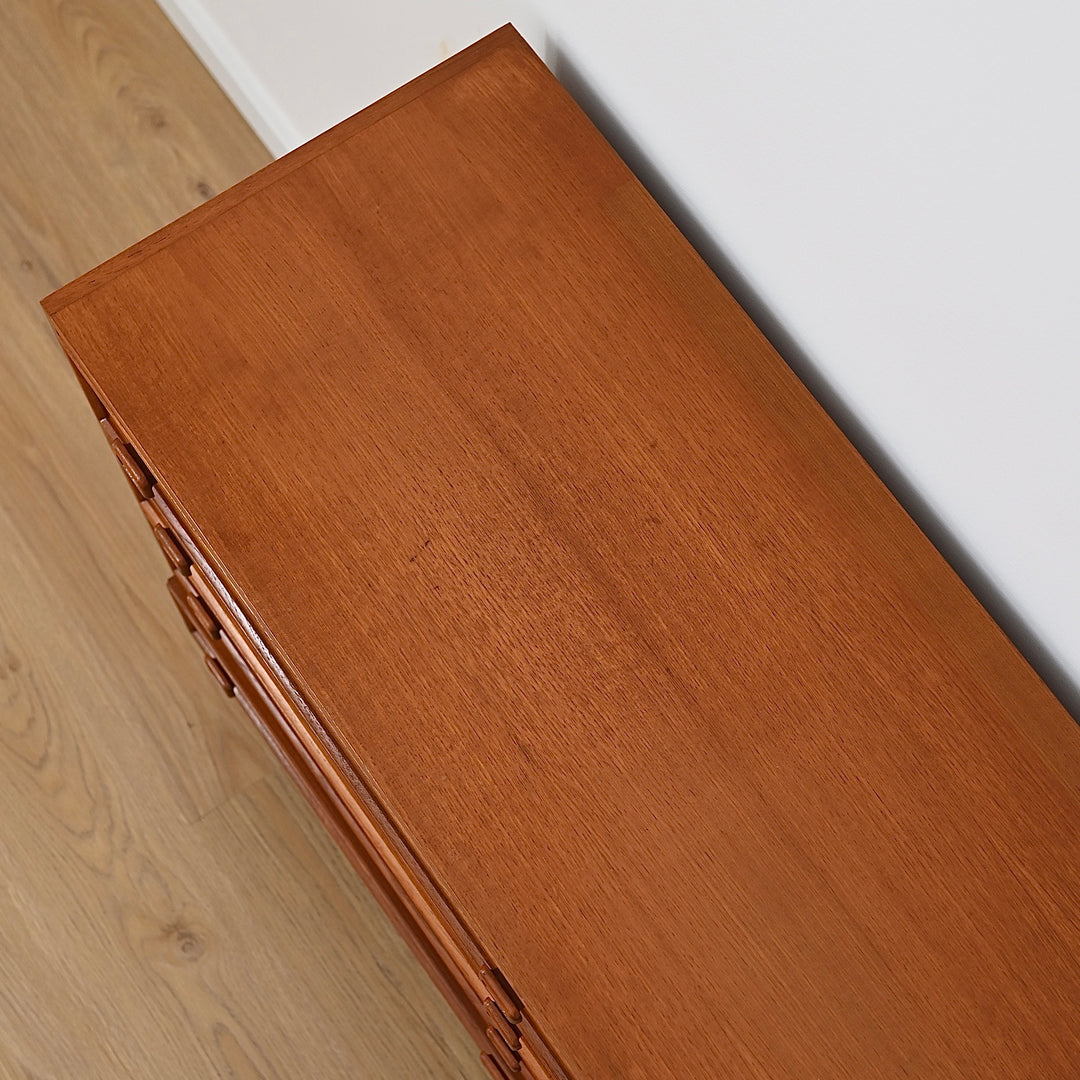 Parker Mid Century Teak Dresser Sideboard Drawers