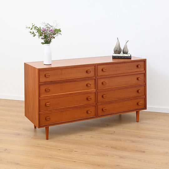 Parker Mid Century Teak Dresser Sideboard Drawers