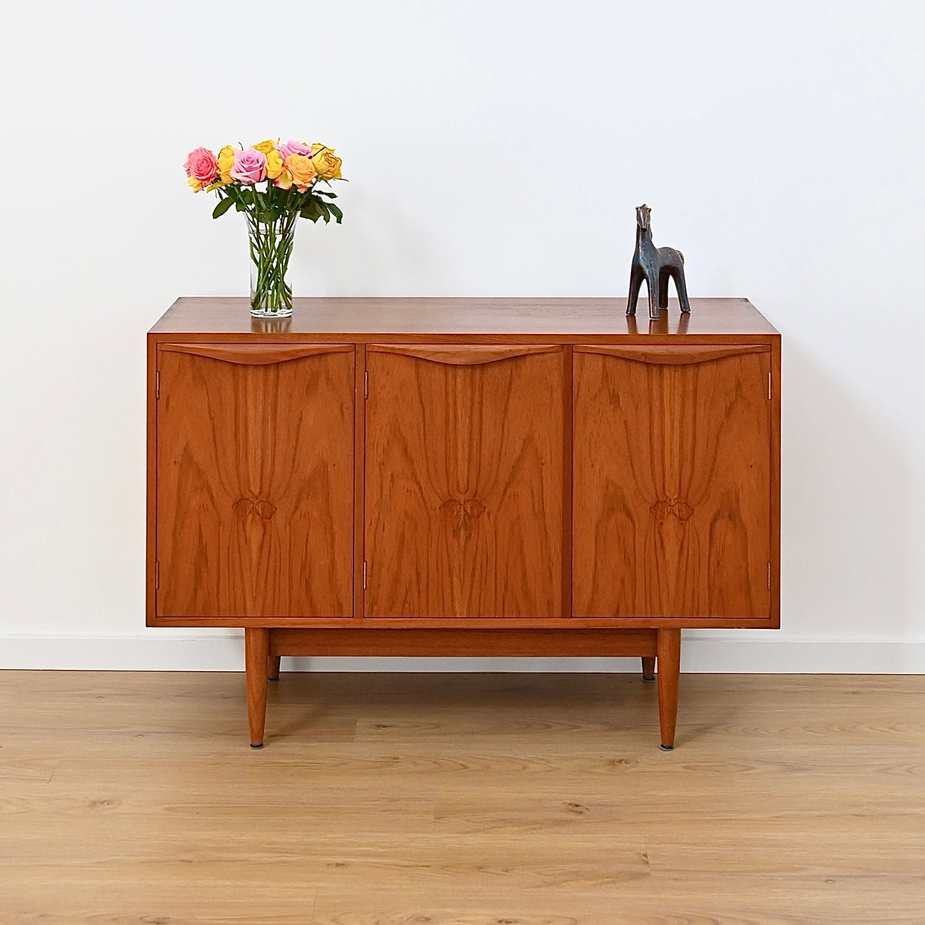 Mid Century Teak Sideboard LP Buffet Cabinet by Chiswell