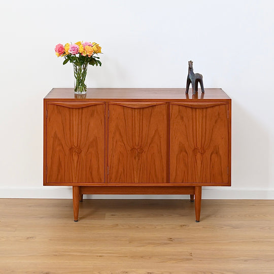 Mid Century Teak Sideboard LP Buffet Cabinet by Chiswell