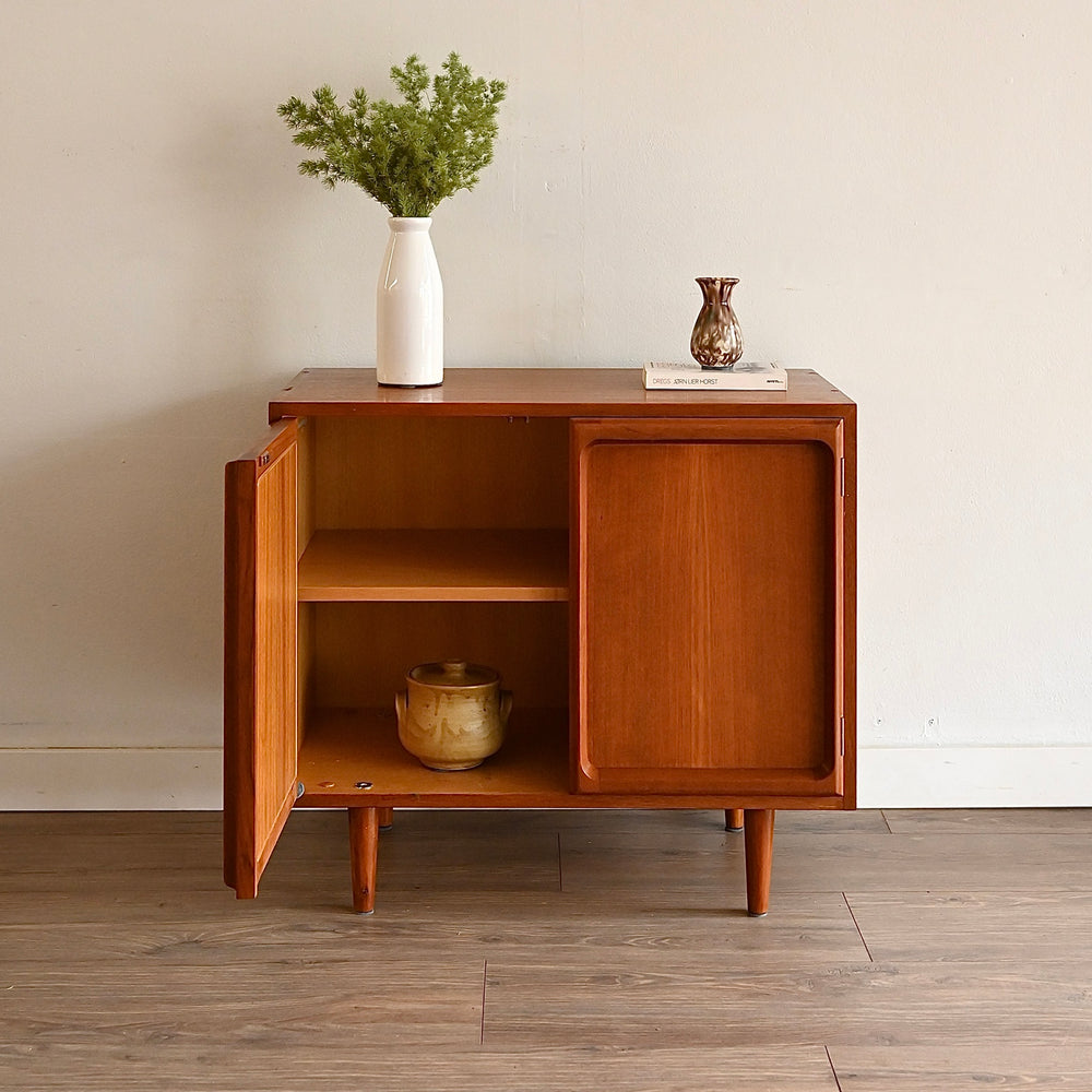 Mid Century Teak Sideboard LP Record Cabinet by Chiswell