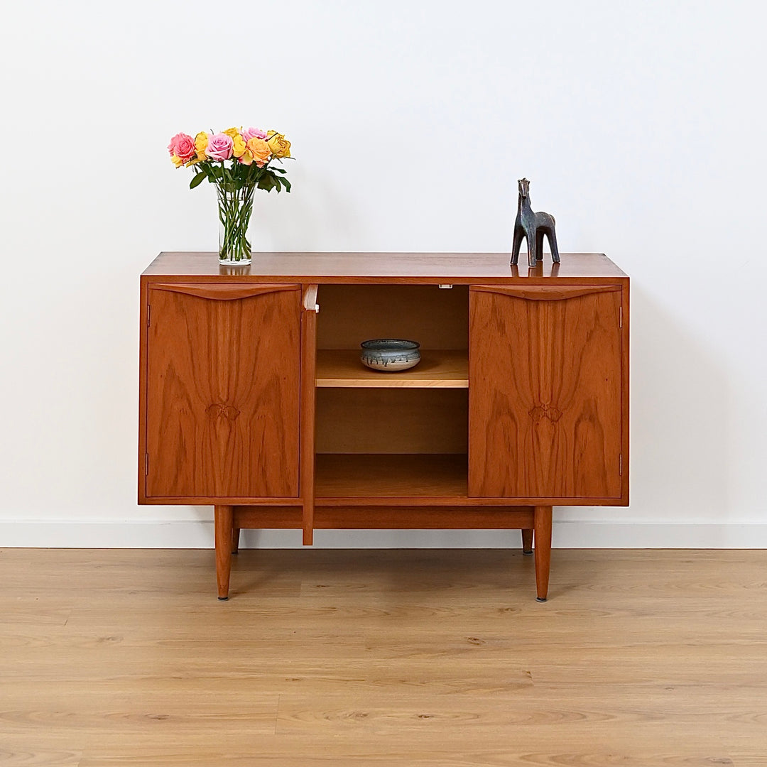 Mid Century Teak Sideboard LP Buffet Cabinet by ChiswellV