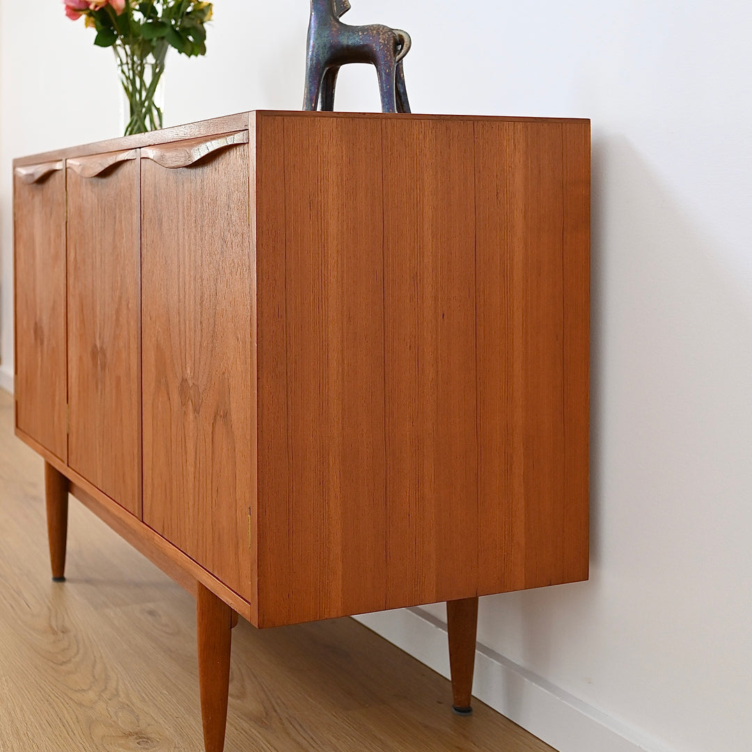 Mid Century Teak Sideboard LP Buffet Cabinet by Chiswell