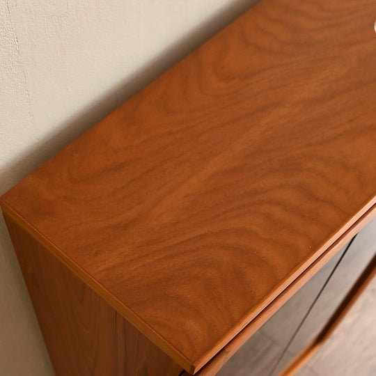 Mid Century Teak Sideboard Display China Cabinet by Chiswell