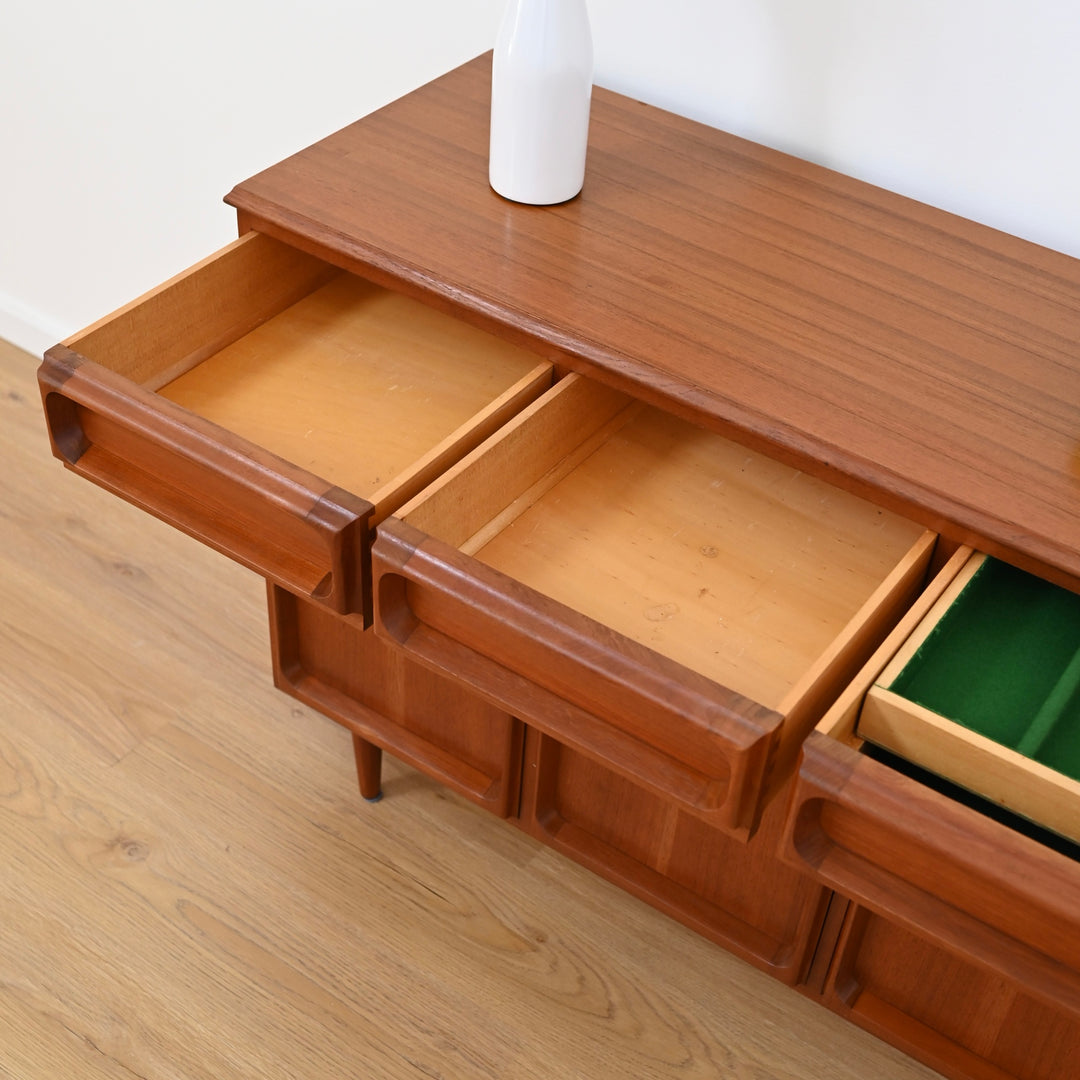 Mid Century Teak Sideboard Buffet by Chiswell