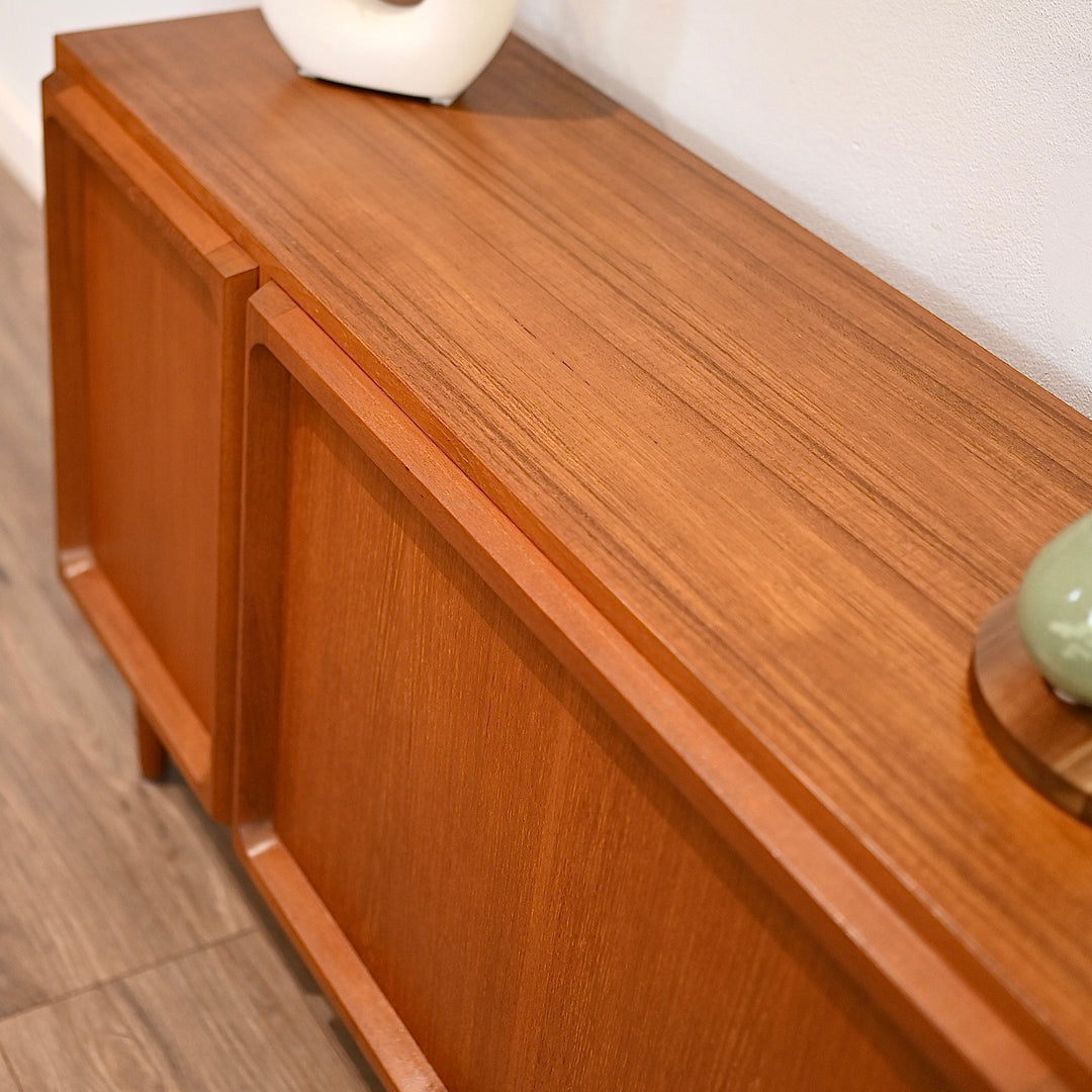 Mid Century Teak Sideboard LP Record Cabinet and bar by Chiswell