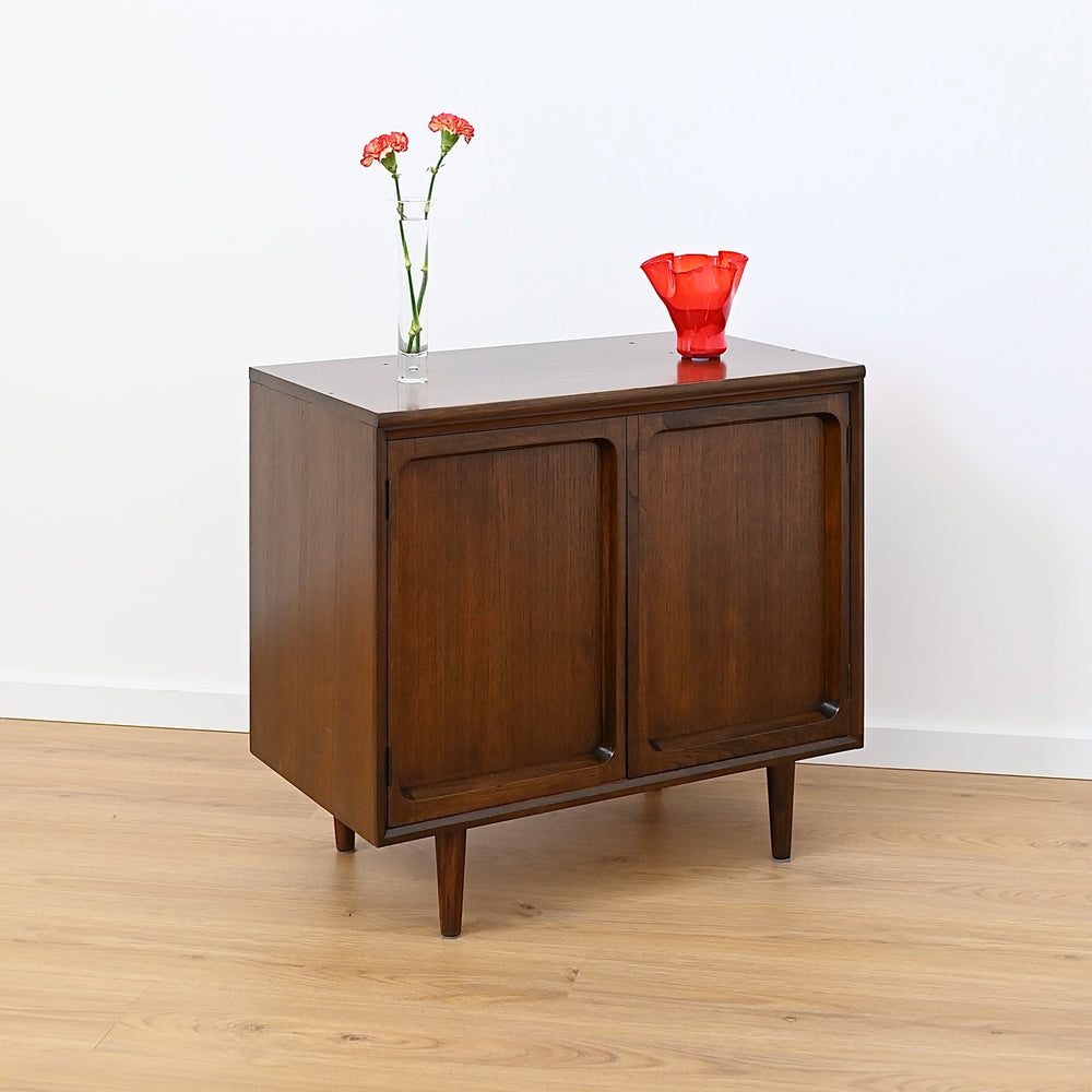 Mid Century Walnut Sideboard LP Record Cabinet by Chiswell